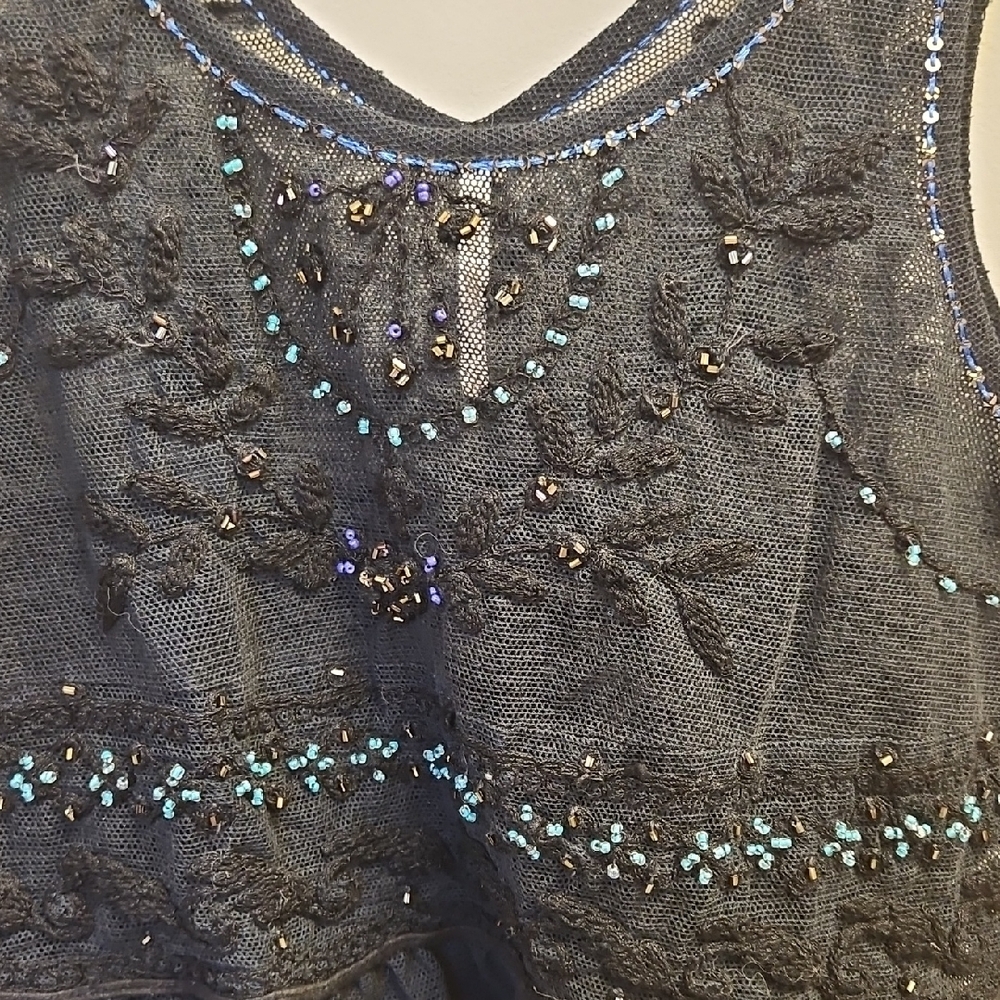 Free People Black Lace Camisole Top - Picture 3 of 6